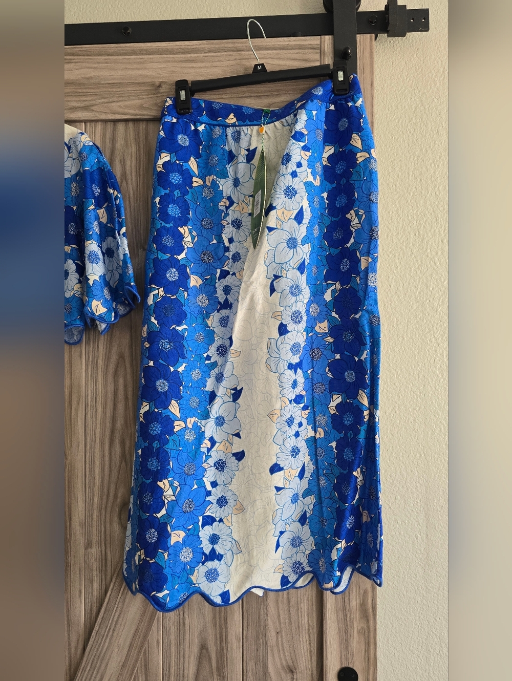 Farm Rio Blue Floral Lace Two-Piece Skirt Set size SMALL - Picture 5 of 7